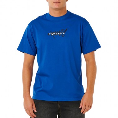 RIP CURL INNER VISIONS BLAST OVER TEE ELECTRIC COBALT