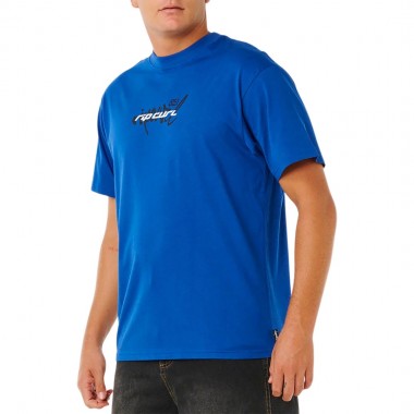 RIP CURL INNER VISIONS BLAST OVER TEE ELECTRIC COBALT
