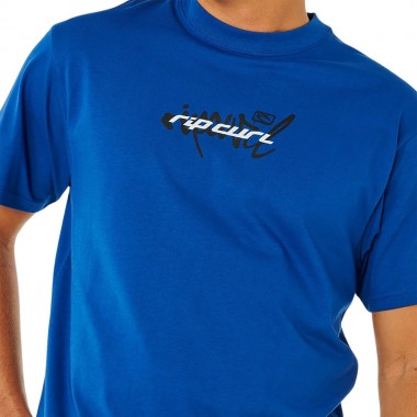 RIP CURL INNER VISIONS BLAST OVER TEE ELECTRIC COBALT