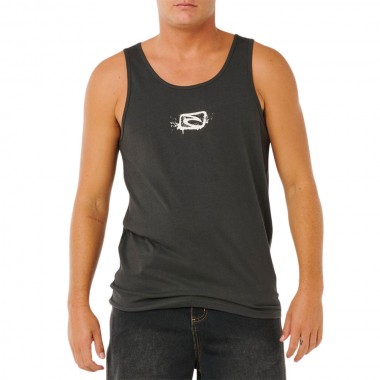 RIP CURL INNER VISIONS TANK WASHED BLACK