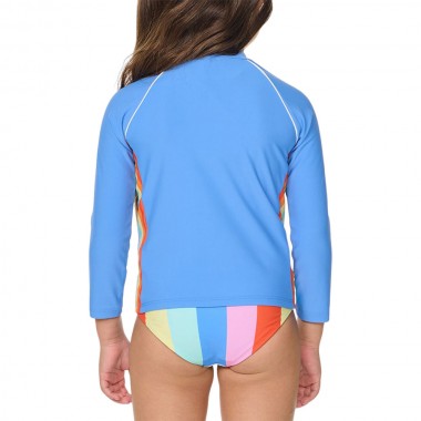 RIP CURL SUNSHINE REVIVAL K LS RASH VEST CORNFLOWER BLUE