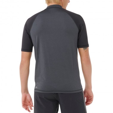 RIP CURL SHOCK UPF50 RASH VEST BLACK MARLE