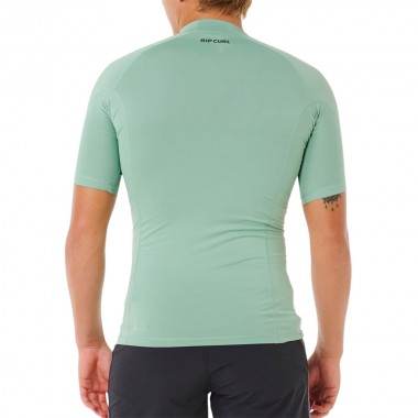RIP CURL WAVES UPF50 PERFORMANCE RASH VEST ALOE