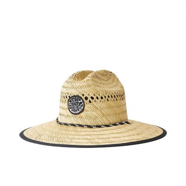 RIP CURL LOGO K STRAW HAT NATURAL
