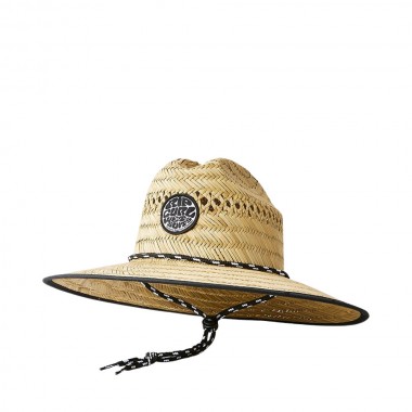 RIP CURL LOGO K STRAW HAT NATURAL