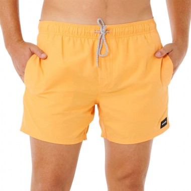 RIP CURL OFFSET 15 VOLLEY SWIM SHORTS BRIGHT ORANGE