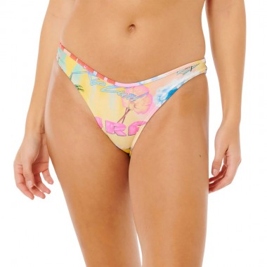 RIP CURL HOTEL MALIBU SLIDING TRI/HI LEG CHEEKY MULTI