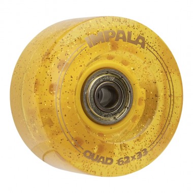 IMPALA LIGHT UP QUAD WHEELS 4PK 62MM GOLD