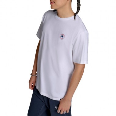CONVERSE CHUCK TAYLOR ALL STAR PATCH TEE WHITE-WHITE 10A