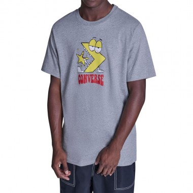 CONVERSE MUNCHIES CHEVRON TEE M6X-VINTAGE GREY HEATHER