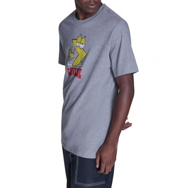 CONVERSE MUNCHIES CHEVRON TEE M6X-VINTAGE GREY HEATHER
