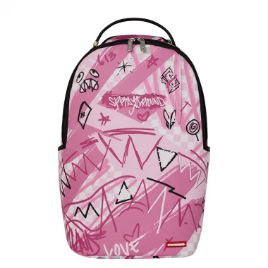 SPRAYGROUND PINK SMOKE CHECK BACKPACK