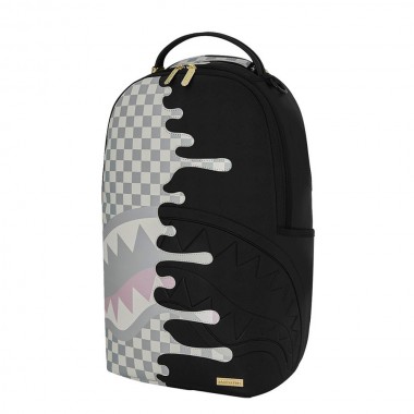 SPRAYGROUND CREAM CHECK SIDE DRIP BACKPACK