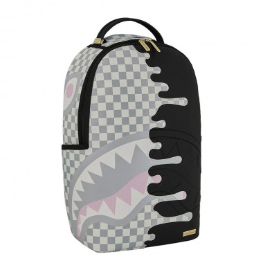 SPRAYGROUND CREAM CHECK SIDE DRIP BACKPACK