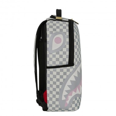 SPRAYGROUND CREAM CHECK SIDE DRIP BACKPACK
