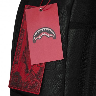 SPRAYGROUND CREAM CHECK SIDE DRIP BACKPACK