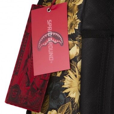 SPRAYGROUND GOLD FLORAL REMIX BACKPACK