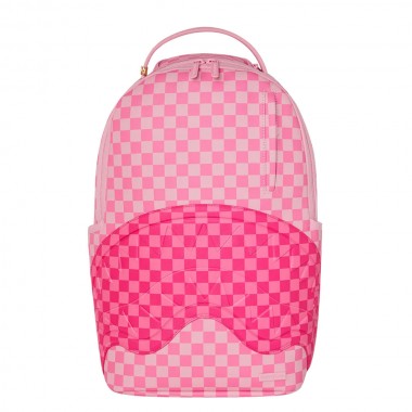 SPRAYGROUND PINK SHARKS IN PARIS PATCH BACKPACK