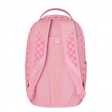 SPRAYGROUND PINK SHARKS IN PARIS PATCH BACKPACK