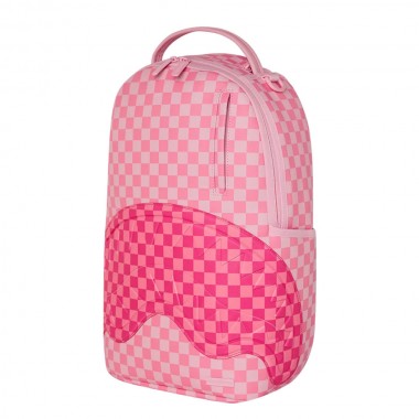 SPRAYGROUND PINK SHARKS IN PARIS PATCH BACKPACK