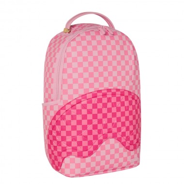 SPRAYGROUND PINK SHARKS IN PARIS PATCH BACKPACK