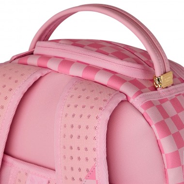 SPRAYGROUND PINK SHARKS IN PARIS PATCH BACKPACK