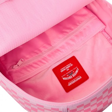 SPRAYGROUND PINK SHARKS IN PARIS PATCH BACKPACK