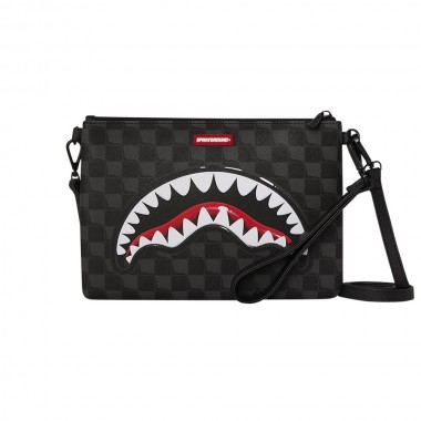 SPRAYGROUND SHARKS IN PARIS BALLOON BLACK CROSSOVER CLUTCH BAG