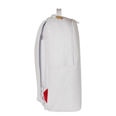 SPRAYGROUND GOLD BRICK LUXE WHITE BACKPACK