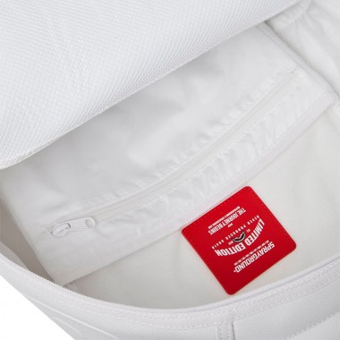 SPRAYGROUND GOLD BRICK LUXE WHITE BACKPACK