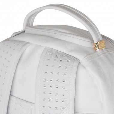 SPRAYGROUND GOLD BRICK LUXE WHITE BACKPACK