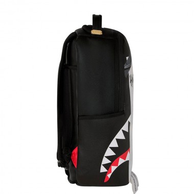 SPRAYGROUND MISSING BAG FLYER ON BAG W REAL CUT STRIPS BACKPACK