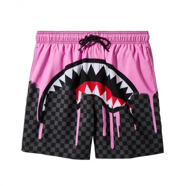 SPRAYGROUND PINK PAINT DRIPS SWIM SHORTS