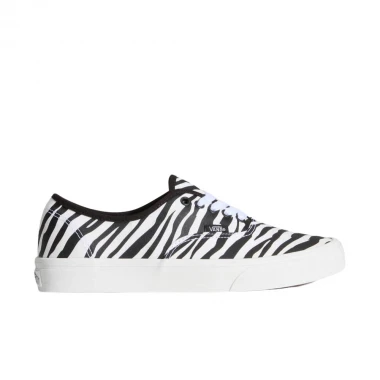 VANS AUTHENTIC SHOES ZEBRA PRINT BLACK/WHITE