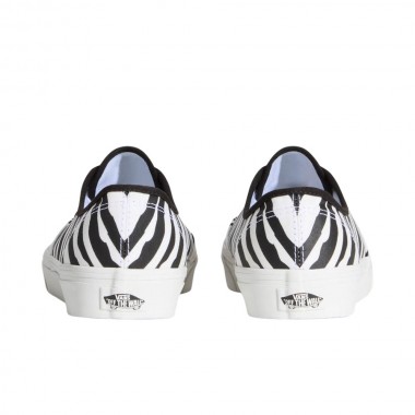 VANS AUTHENTIC SHOES ZEBRA PRINT BLACK/WHITE