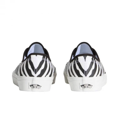VANS AUTHENTIC SHOES ZEBRA PRINT BLACK/WHITE