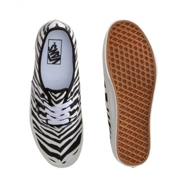 VANS AUTHENTIC SHOES ZEBRA PRINT BLACK/WHITE