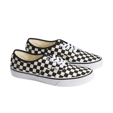 VANS AUTHENTIC SHOES CHECKERBOARD BLACK/WHITE