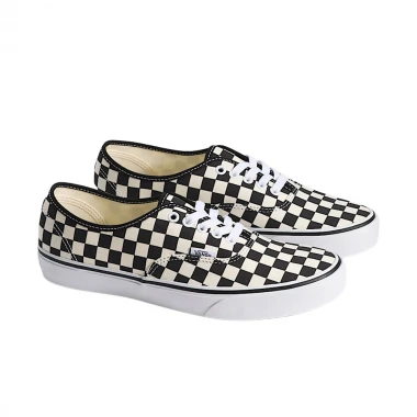 VANS AUTHENTIC SHOES CHECKERBOARD BLACK/WHITE