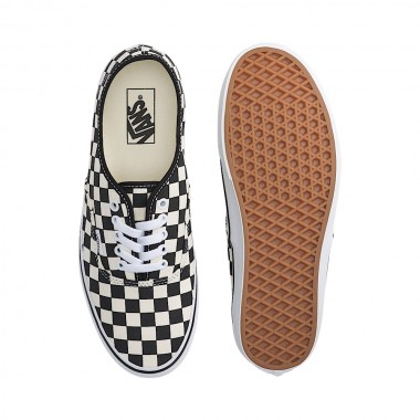 VANS AUTHENTIC SHOES CHECKERBOARD BLACK/WHITE