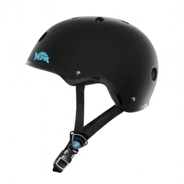 YEPA T-SHELL PRO HELMET CE HAWK - MATTE BLACK/TEAL