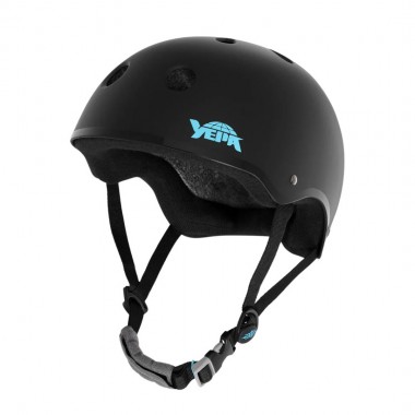 YEPA T-SHELL PRO HELMET CE HAWK - MATTE BLACK/TEAL
