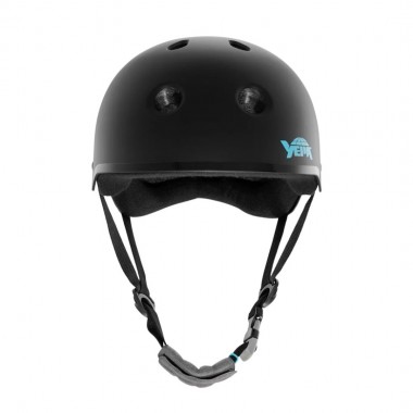 YEPA T-SHELL PRO HELMET CE HAWK - MATTE BLACK/TEAL