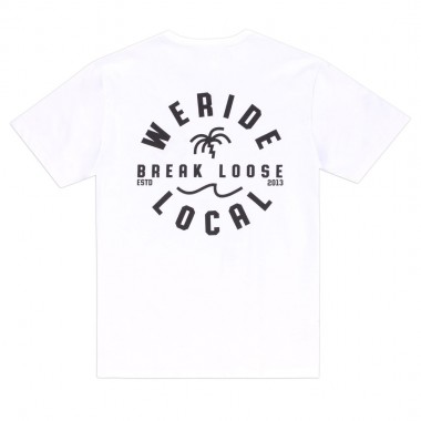 WE RIDE LOCAL BREAK LOOSE TEE WHITE