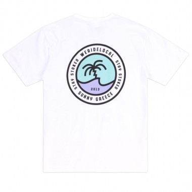 WE RIDE LOCAL CREST TEE WHITE
