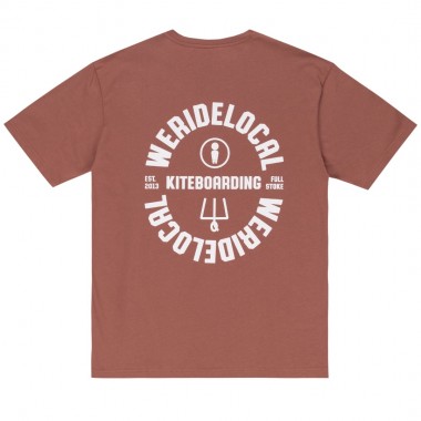 WE RIDE LOCAL KITEBOARDING TEE PALE APPLE
