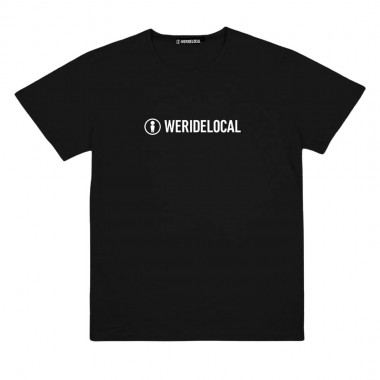 WE RIDE LOCAL LOGOTYPE TEE BLACK