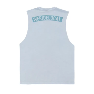 WE RIDE LOCAL UNION RAW CUT TANK TOP TEAL