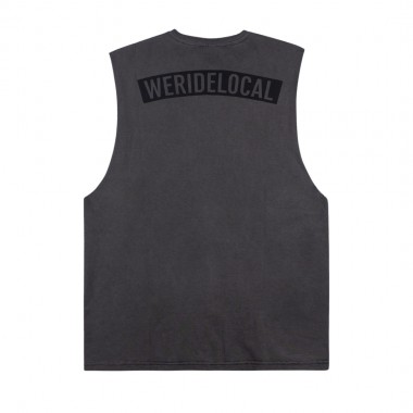 WE RIDE LOCAL UNION RAW CUT TANK TOP BLACK