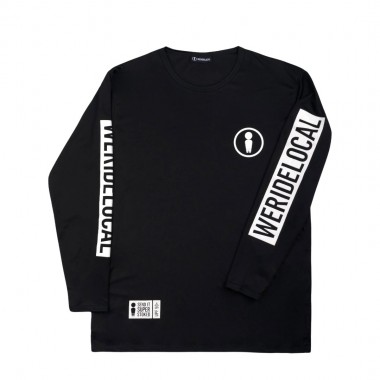 WE RIDE LOCAL UNION LS RASHGUARD BLACK